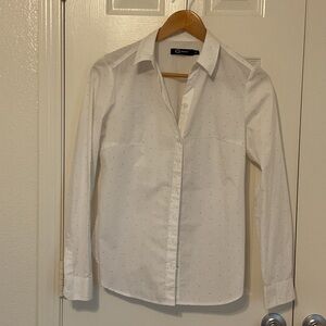 C&A White Button-Up LONG SLEEVE SHIRT